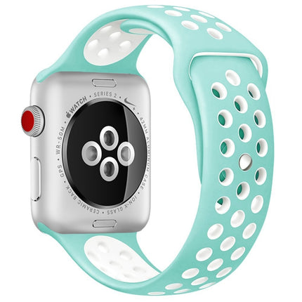 For Apple Watch Series 10 42mm / 9&8&7 41mm / SE 3&SE 2&6&SE&5&4 40mm / 3&2&1 38mm Fashionable Classical Silicone Sport Watch Band(Grey White), WA1230A, WA1230B, WA1230BG, WA1230BH, WA1230BL, WA1230BM, WA1230BR, WA1230BY, WA1230C, WA1230D, WA1230DW    ... - DealBuddy