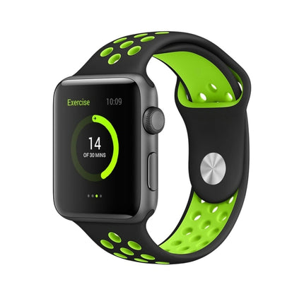 For Apple Watch Series 10 42mm / 9&8&7 41mm / SE 3&SE 2&6&SE&5&4 40mm / 3&2&1 38mm Fashionable Classical Silicone Sport Watch Band(Grey White), WA1230A, WA1230B, WA1230BG, WA1230BH, WA1230BL, WA1230BM, WA1230BR, WA1230BY, WA1230C, WA1230D, WA1230DW    ... - DealBuddy