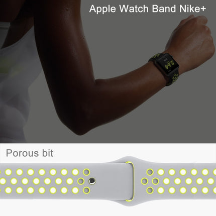 For Apple Watch Series 10 42mm / 9&8&7 41mm / SE 3&SE 2&6&SE&5&4 40mm / 3&2&1 38mm Fashionable Classical Silicone Sport Watch Band(Grey White), WA1230A, WA1230B, WA1230BG, WA1230BH, WA1230BL, WA1230BM, WA1230BR, WA1230BY, WA1230C, WA1230D, WA1230DW    ... - DealBuddy