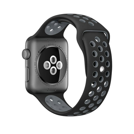 For Apple Watch Series 10 42mm / 9&8&7 41mm / SE 3&SE 2&6&SE&5&4 40mm / 3&2&1 38mm Fashionable Classical Silicone Sport Watch Band(Grey White), WA1230A, WA1230B, WA1230BG, WA1230BH, WA1230BL, WA1230BM, WA1230BR, WA1230BY, WA1230C, WA1230D, WA1230DW    ... - DealBuddy
