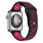 For Apple Watch Series 10 42mm / 9&8&7 41mm / SE 3&SE 2&6&SE&5&4 40mm / 3&2&1 38mm Fashionable Classical Silicone Sport Watch Band(Grey White), WA1230A, WA1230B, WA1230BG, WA1230BH, WA1230BL, WA1230BM, WA1230BR, WA1230BY, WA1230C, WA1230D, WA1230DW    ...