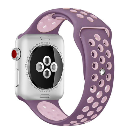For Apple Watch Series 10 42mm / 9&8&7 41mm / SE 3&SE 2&6&SE&5&4 40mm / 3&2&1 38mm Fashionable Classical Silicone Sport Watch Band(Grey White), WA1230A, WA1230B, WA1230BG, WA1230BH, WA1230BL, WA1230BM, WA1230BR, WA1230BY, WA1230C, WA1230D, WA1230DW    ... - DealBuddy