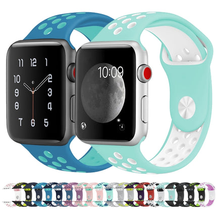 For Apple Watch Series 10 42mm / 9&8&7 41mm / SE 3&SE 2&6&SE&5&4 40mm / 3&2&1 38mm Fashionable Classical Silicone Sport Watch Band(Grey White), WA1230A, WA1230B, WA1230BG, WA1230BH, WA1230BL, WA1230BM, WA1230BR, WA1230BY, WA1230C, WA1230D, WA1230DW    ... - DealBuddy