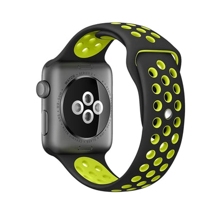 For Apple Watch Ultra 49mm&Watch Ultra 2 49mm / Series 10 46mm / 9&8&7 45mm / SE 3&SE 2&6&SE&5&4 44mm / 3&2&1 42mm Fashionable Classical Silicone Sport Watch Band(Grey Yellow), WA1231A, WA1231B, WA1231BG, WA1231BH, WA1231BL, WA1231BM, WA1231BR, WA1231B... - DealBuddy