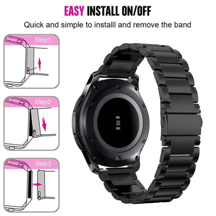Stainless Steel Wrist Watch Band for Samsung Gear S3 22mm - DealBuddy