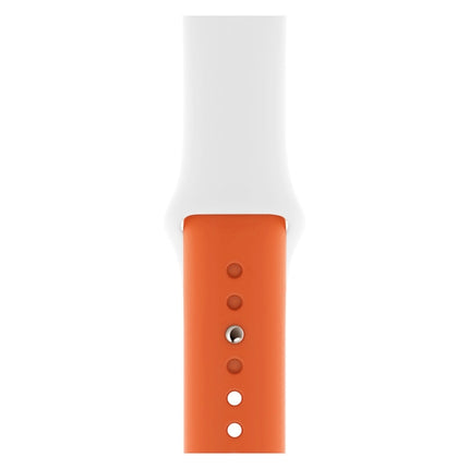 Double Colors Silicone Watch Band for Apple Watch Series 3 & 2 & 1 42mm (Light Blue+Light Pink) - DealBuddy