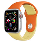 Double Colors Silicone Watch Band for Apple Watch Series 3 & 2 & 1 38mm (White+Red) - DealBuddy