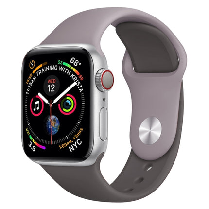 Double Colors Silicone Watch Band for Apple Watch Series 3 & 2 & 1 38mm (White+Red) - DealBuddy