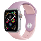 Double Colors Silicone Watch Band for Apple Watch Series 3 & 2 & 1 38mm (White+Red) - DealBuddy