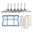 XI237 3 Pairs K614  Side Brushes + 3 PCS I208 Filters + I204 Filter Cotton Filter Set for ILIFE V5S Pro / V50 / V5S