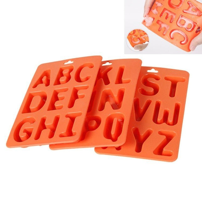 A - Z 3pcs Letter Ice Cube Ice Box Silicone Ice Tray Set - DealBuddy