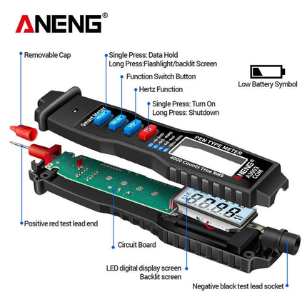 A3003 Dual Digital Multimeter / Non Contact Pen AC/DC Voltage - DealBuddy