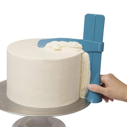 Adjustable DIY Cake Scraper Smoother Fondant Spatulas Cake Edge Smoother Cream - DealBuddy