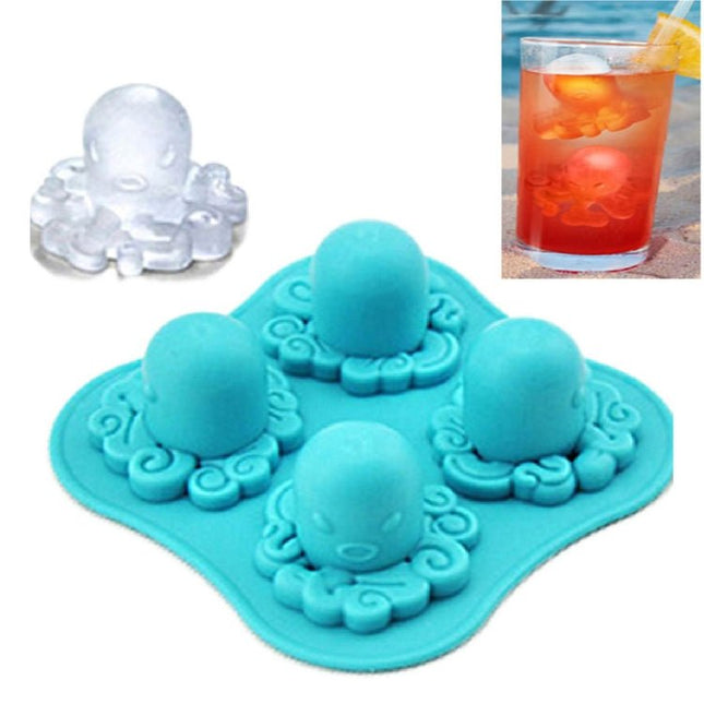 Adorable Octopus Mold Silicone Ice Cube Tools Ice Cream Cube Tray / Ice Mold - DealBuddy
