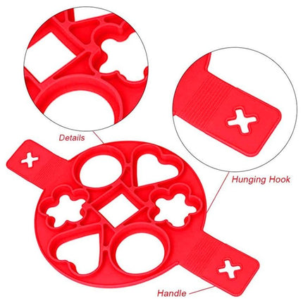 Anpro Nonstick Cooking Tool Egg Ring Maker Egg Silicone Mold Pancake Cheese Egg Cooker Pan Flip Kitchen Baking Accessories - DealBuddy