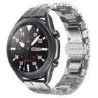 Armor Stainless Steel Metal Watch Band, For Samsung Galaxy watch3 45mm, For Samsung Galaxy watch 46mm, For Samsung Gear S3 Classic, For Samsung Gear S3 Frontier - DealBuddy