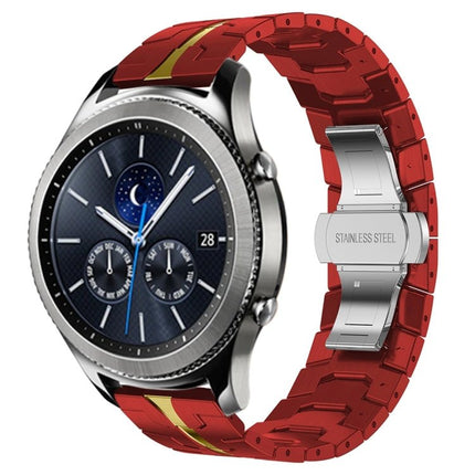 Armor Stainless Steel Metal Watch Band, For Samsung Galaxy watch3 45mm, For Samsung Galaxy watch 46mm, For Samsung Gear S3 Classic, For Samsung Gear S3 Frontier - DealBuddy