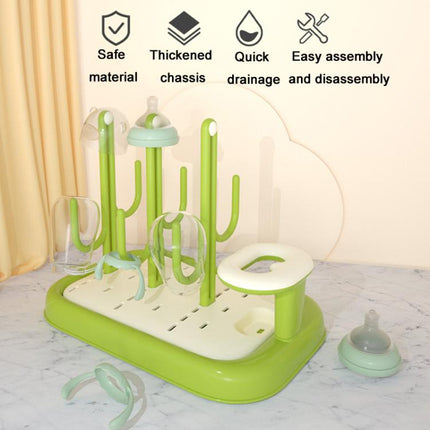 Baby Bottle Drying Rack Drain Drying Rack Insertable Bottle Brush Nipple Brush Storage Holder - DealBuddy