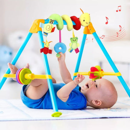 Baby Caterpillar Cot Spiral Toy Cartoon Animal Baby With Rattle Bee Pram Hanging Soothing Toy - DealBuddy