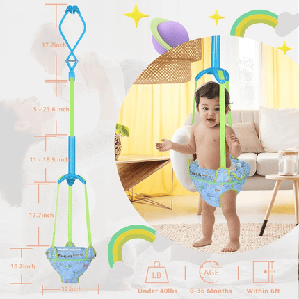 Baby Doorway Swing & Jumper – Adjustable Seat, Safe Swinging and Jumping Motion for Infants - DealBuddy
