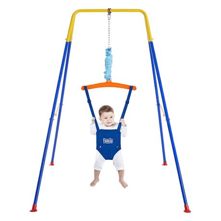 Baby Jumper with Stand – Adjustable for 6‑24 Months, Indoor/Outdoor Free‑Standing Bouncer - DealBuddy