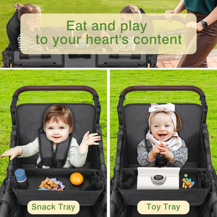 Baby Stroller Tray Four Wheeled Wagon Meal Tray - DealBuddy