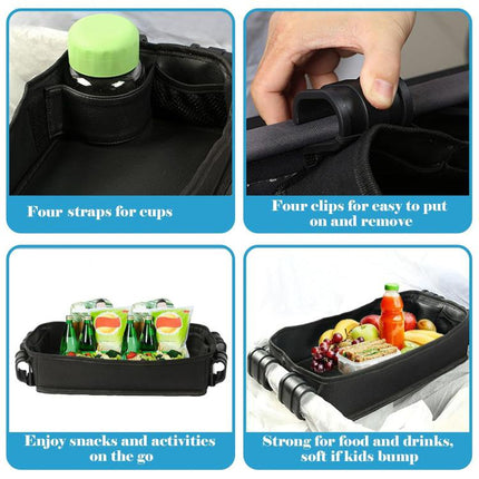 Baby Stroller Tray Four Wheeled Wagon Meal Tray - DealBuddy