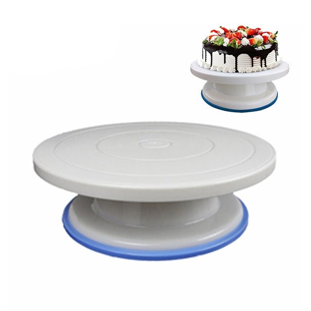 Baking Tools Plastic Spatula Non - slip Edge Cake Decorating Turntable - DealBuddy