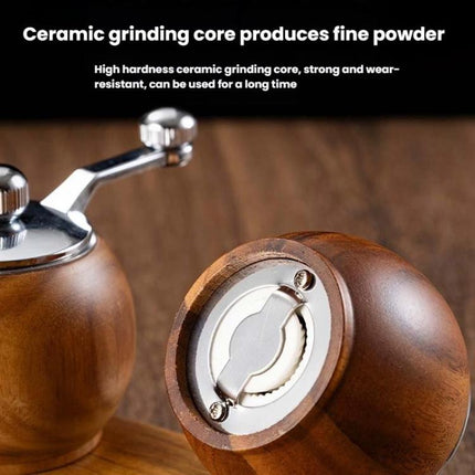 Ball Pepper Mill Hand - Crank Mini Ceramic Core Multi - Purpose Grinder - DealBuddy