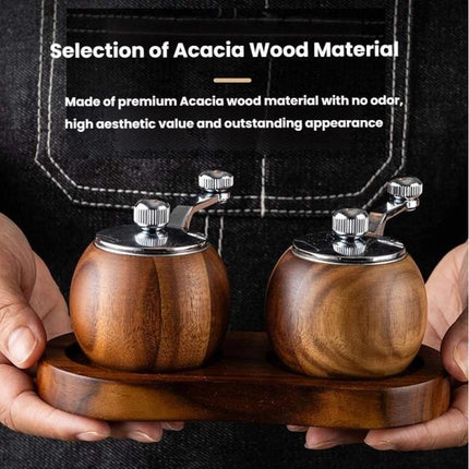 Ball Pepper Mill Hand - Crank Mini Ceramic Core Multi - Purpose Grinder - DealBuddy