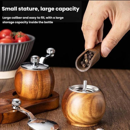 Ball Pepper Mill Hand - Crank Mini Ceramic Core Multi - Purpose Grinder - DealBuddy