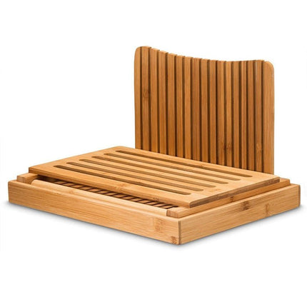 Bamboo Household And Commercial Multi - Function Bread Cutting Plate Sliced Cutting Board Bread Slices Bread Plate - DealBuddy
