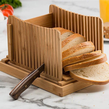 Bamboo Household And Commercial Multi - Function Bread Cutting Plate Sliced Cutting Board Bread Slices Bread Plate - DealBuddy