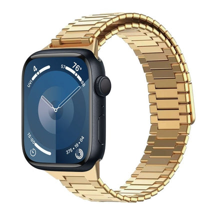 Bamboo Magnetic Stainless Steel Metal Watch Strap, For Apple Watch SE 2023 44mm, For Apple Watch SE 2023 40mm, For Apple Watch Ultra 2 49mm, For Apple Watch Series 9 45mm, For Apple Watch Series 9 41mm, For Apple Watch Ultra 49mm - DealBuddy