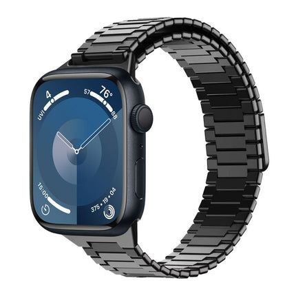 Bamboo Magnetic Stainless Steel Metal Watch Strap, For Apple Watch SE 2023 44mm, For Apple Watch SE 2023 40mm, For Apple Watch Ultra 2 49mm, For Apple Watch Series 9 45mm, For Apple Watch Series 9 41mm, For Apple Watch Ultra 49mm - DealBuddy