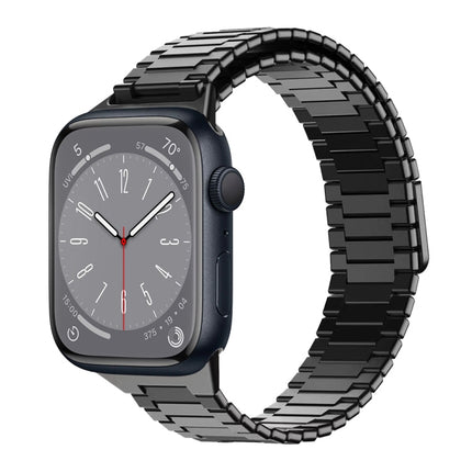 Bamboo Magnetic Stainless Steel Metal Watch Strap, For Apple Watch Series 8 41mm, For Apple Watch Series 8 45mm, For Apple Watch SE 2022 40mm, For Apple Watch SE 2022 44mm, For Apple Watch Series 7 41mm, For Apple Watch Series 7 45mm - DealBuddy