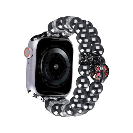 Beaded Dual Row Pearl Bracelet Watch Band, For Apple Watch SE 2023 44mm, For Apple Watch SE 2023 40mm, For Apple Watch Ultra 2 49mm, For Apple Watch Series 9 45mm, For Apple Watch Series 9 41mm, For Apple Watch Ultra 49mm, For Apple Watch Series 8 41mm... - DealBuddy
