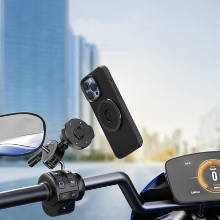 Bicycle Motorcycle Snap - On Mobile Phone Holder With Magnetic Ring - DealBuddy