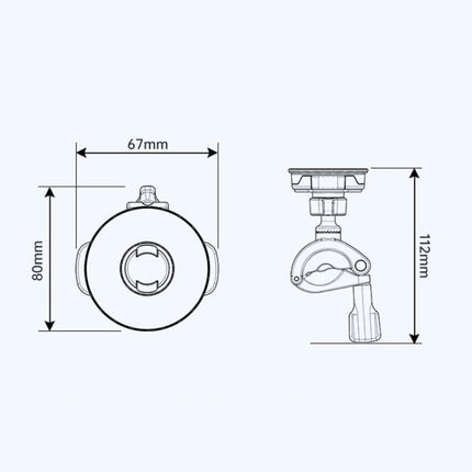 Bicycle Motorcycle Snap - On Mobile Phone Holder With Magnetic Ring - DealBuddy