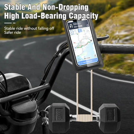 Bicycle Waterproof Phone Bag Mount Stand 360 Degree Rotation Motorcycle Bike Cellphone Holder - DealBuddy