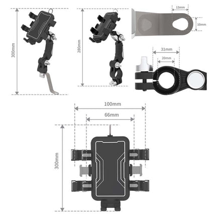Bike Motorcycle Outdoor Riding Shockproof Cell Phone Navigation Bracket - DealBuddy