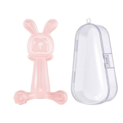 Bunny Baby Teether BPA Free Food - Grade Silicone Teether Infant Teething Stick Anti - Eating Hand - DealBuddy