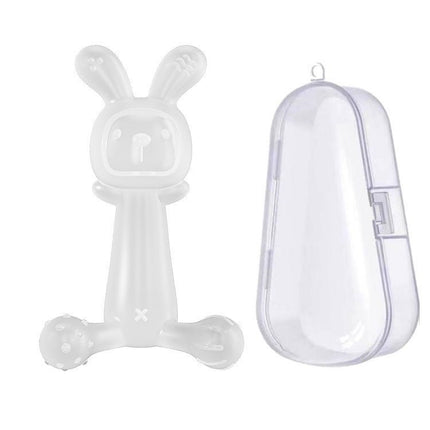 Bunny Baby Teether BPA Free Food - Grade Silicone Teether Infant Teething Stick Anti - Eating Hand - DealBuddy