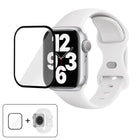 Butterfly Buckle Silicone Watch Band with 3D Curved Film, For Apple Watch Series 10 46mm, For Apple Watch Series 10 42mm, For Apple Watch Series 44mm - DealBuddy