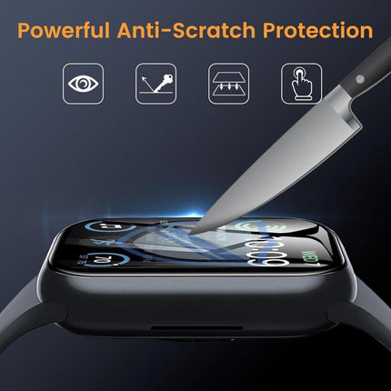 Butterfly Buckle Silicone Watch Band with 3D Curved Film, For Apple Watch Series 10 46mm, For Apple Watch Series 10 42mm, For Apple Watch Series 44mm - DealBuddy