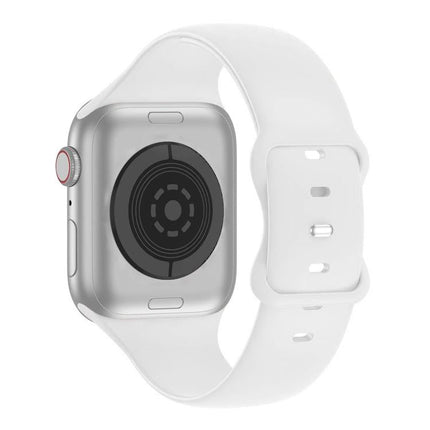 Butterfly Buckle Silicone Watch Band with 3D Curved Film, For Apple Watch Series 10 46mm, For Apple Watch Series 10 42mm, For Apple Watch Series 44mm - DealBuddy