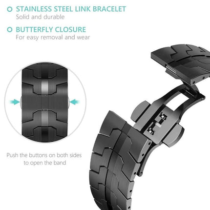Butterfly Buckle Titanium Alloy Watch Band - DealBuddy