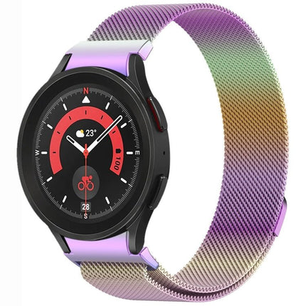 Button Style Milan Magnetic Metal Watch Band, For Samsung Galaxy Watch 6 Classic, For Samsung Galaxy Watch5 / 5 Pro, For Samsung Galaxy Watch4 / 4 Classic 46mm, For Samsung Galaxy Watch3 41mm - DealBuddy