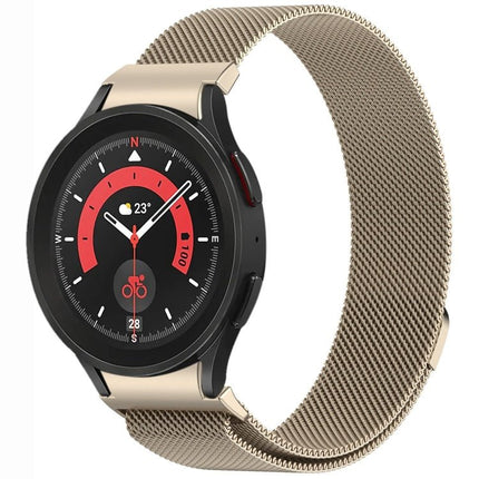 Button Style Milan Magnetic Metal Watch Band, For Samsung Galaxy Watch 6 Classic, For Samsung Galaxy Watch5 / 5 Pro, For Samsung Galaxy Watch4 / 4 Classic 46mm, For Samsung Galaxy Watch3 41mm - DealBuddy