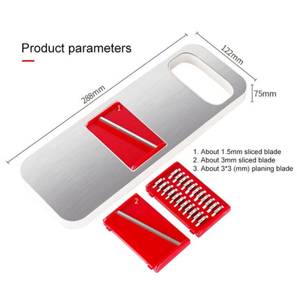 C321 Multifunctional Household Kitchen Stainless Steel Vegetables Cutter Potato Grater - DealBuddy